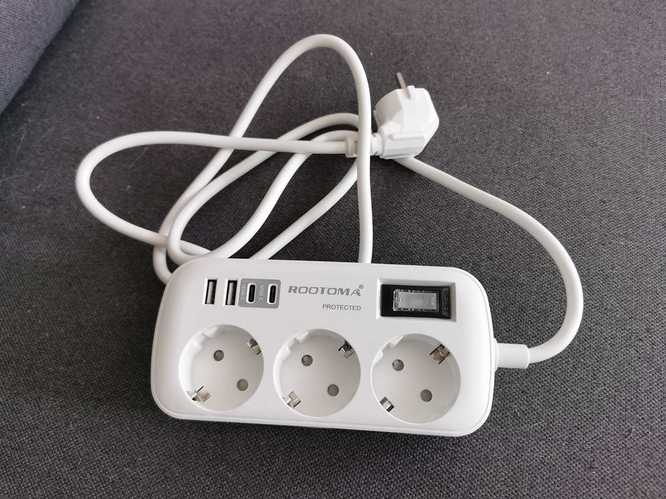 Listwa zasilająca 7 w 1 nowa z usb