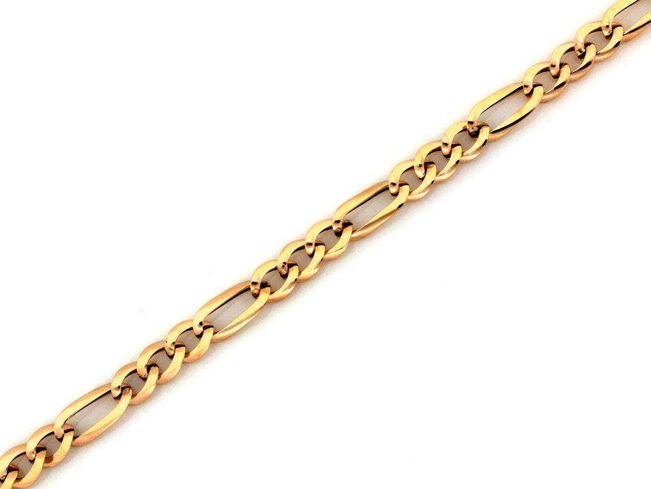 Złota bransoletka figaro 6,4mm pr585