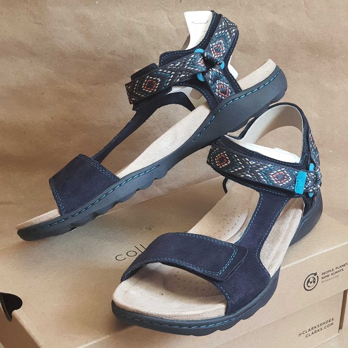 Сандалии босоножки кожа Clarks Amanda step 11US 8,5UK 42,5EU 28см