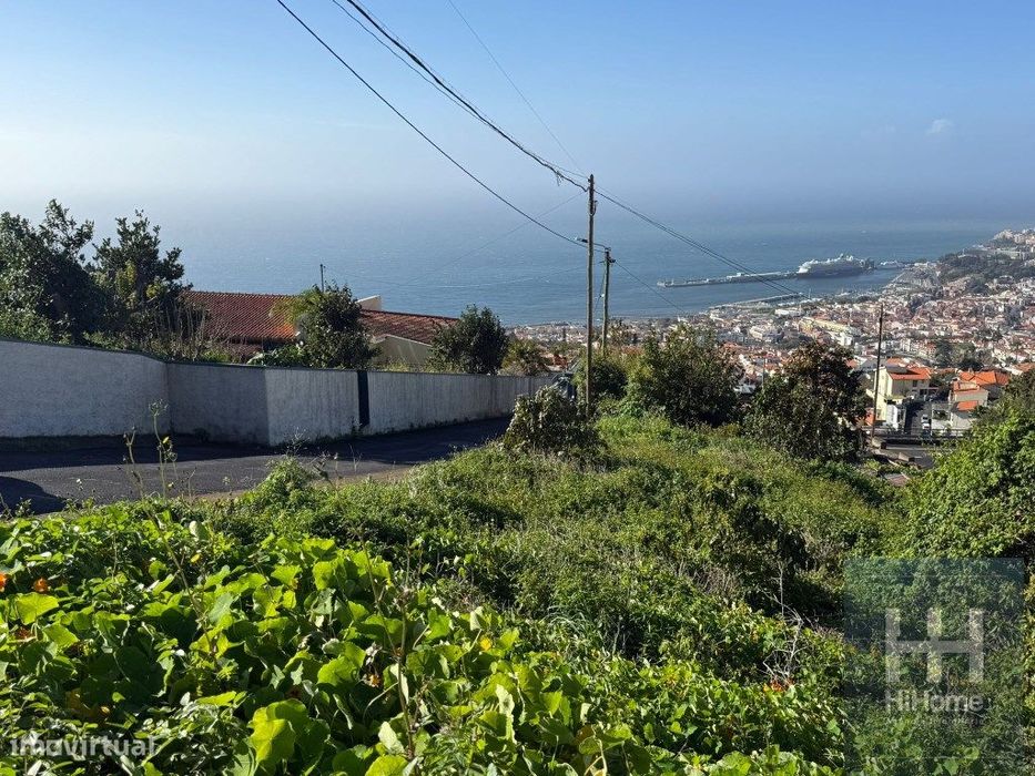 Terreno com 2050 m2 no Jardim Botânico - Vista Mar e Porto do Funchal