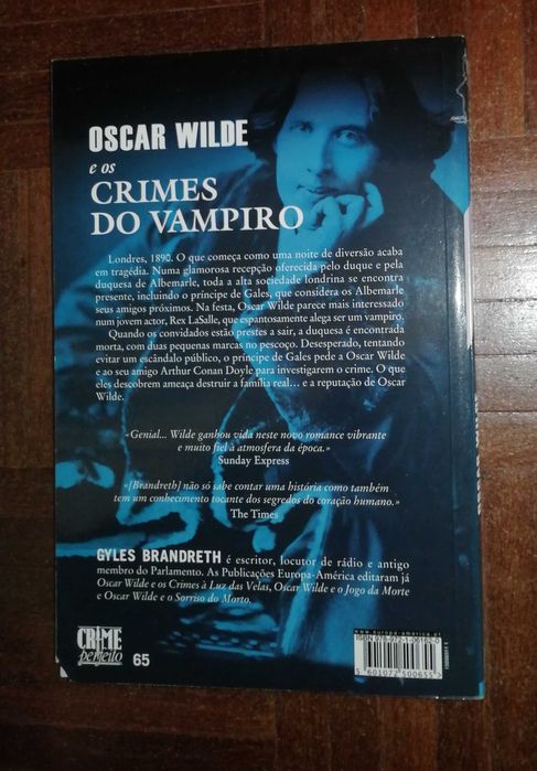 Oscar Wilde e os Crimes do Vampiro - Gyles Brandreth