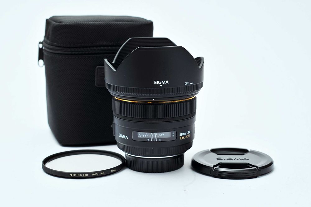 Sigma 50mm f/1.4 EX DG HSM encaixe Nikon (seminova)