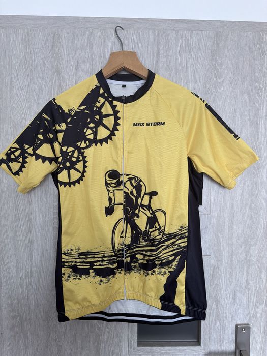 Koszulka t-shirt kolarska  na rower zasowana z kieszeniami