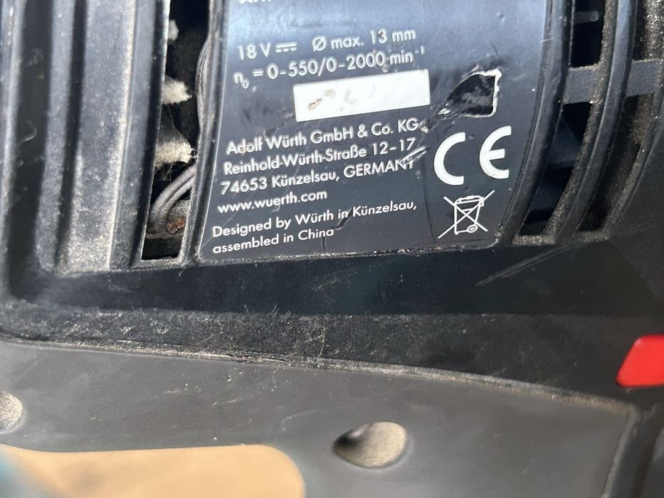 Mocna Wkretarka Wurtch Master ABS18 Power/2Aku/Made in Germany!