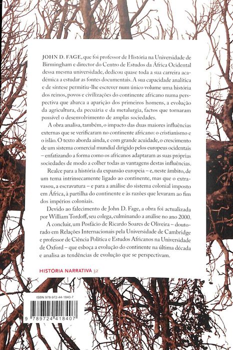 "História da África" de J. D. Fage