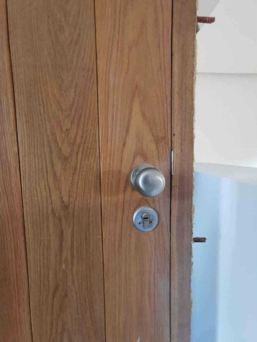 Porta maciça de carvalho