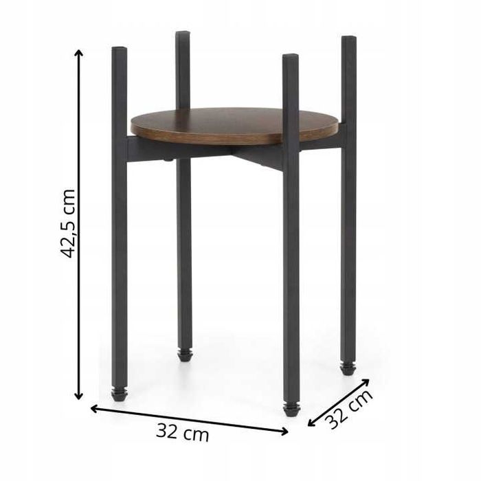 Kwietnik podłogowy metalowy stojak na donicę loft