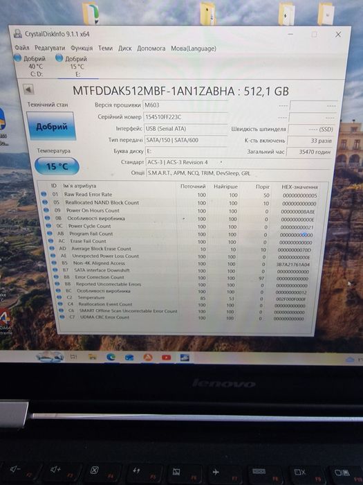Продам жорсткі диски SSD 2.5" 512 GB