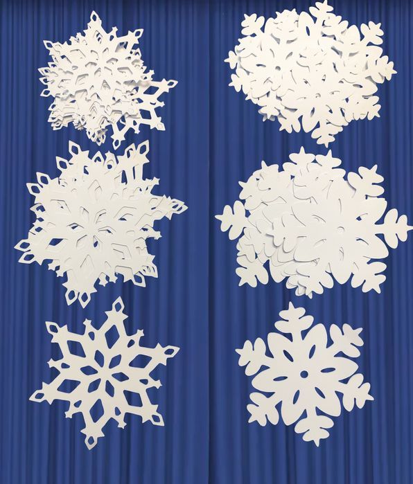 Dekoracja zimowa okno Zima Gwiazdka Śnieżynka Płatek miks 2 pakiet - 3