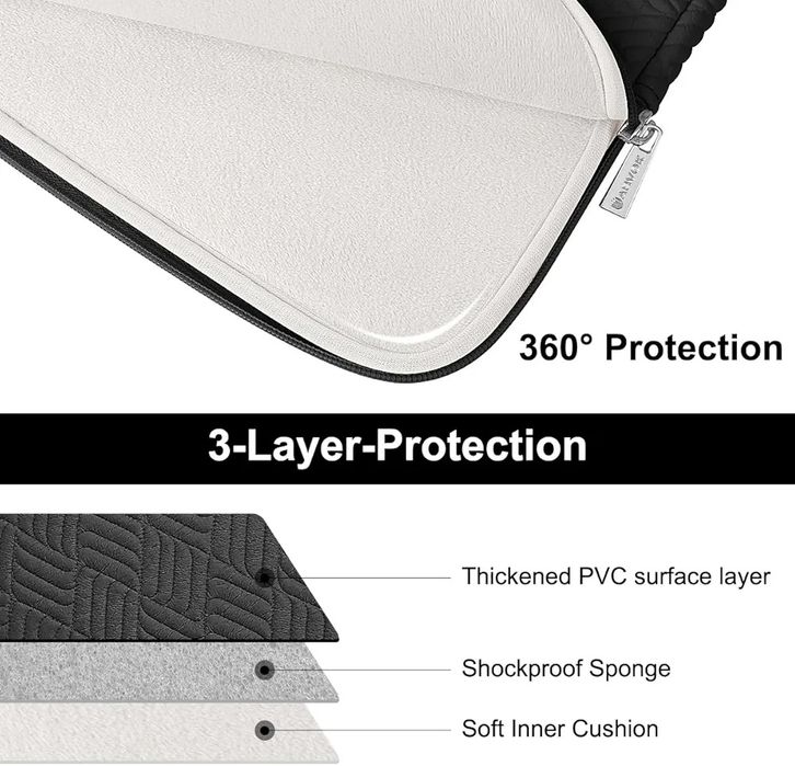 ARVOK Pokrowiec na laptopa 13 13,3 14 cala, do MacBooka Air 35/36 cm