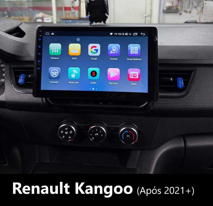 (NOVO) Rádio 2DIN 9" • Renault EXPRESS / Kangoo • Android [4+64GB]