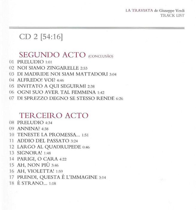 Verdi - - - - - La Traviata - - - - - 2 X CD