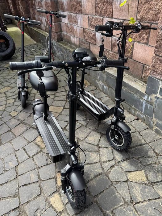 ‼️МЕГА ПОТУЖНИЙ 1200w 48 v 20 ah Електросамокат з сидінням .МІЦНИЙ ‼️