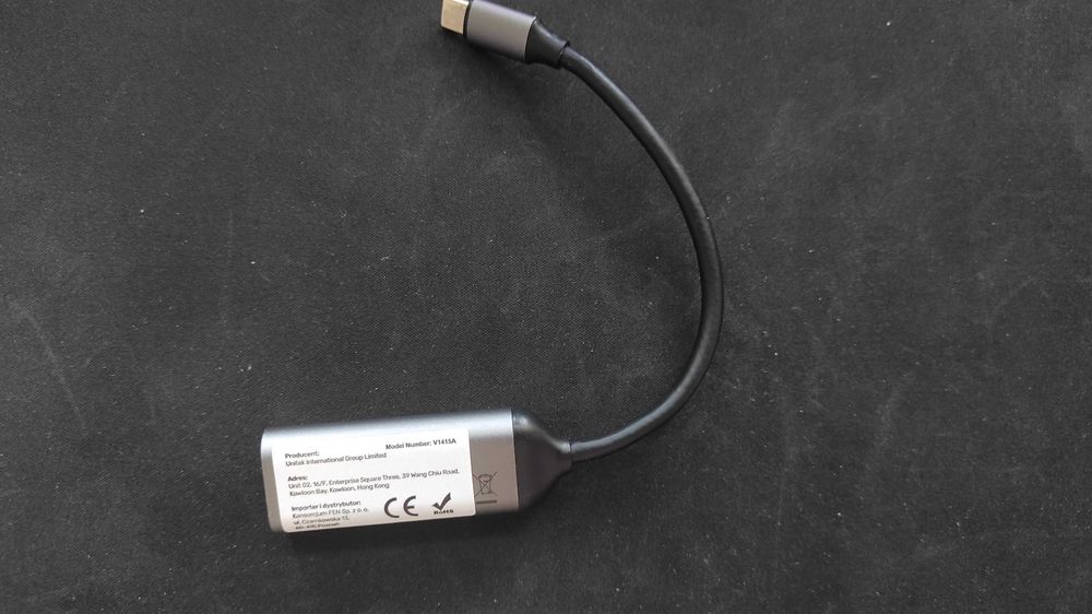 USB-C do DisplayPort 1.4 Adapter Unitek 4K 144Hz