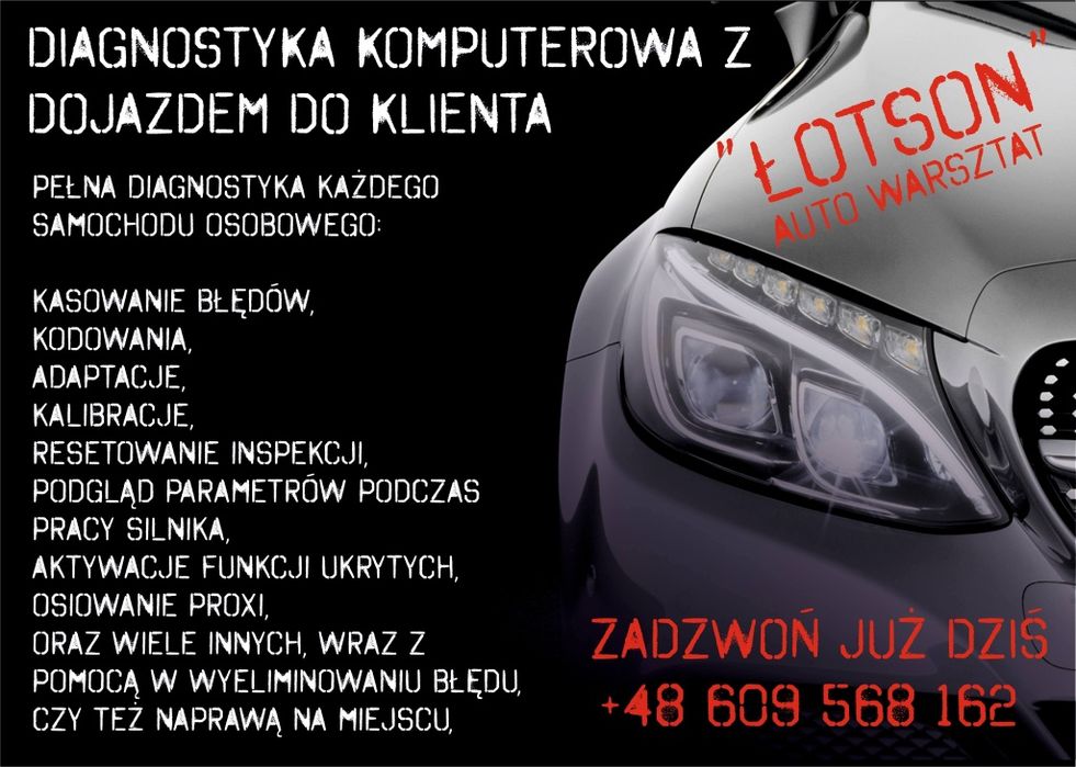 Diagnostyka komputerowa Dojazd do klienta