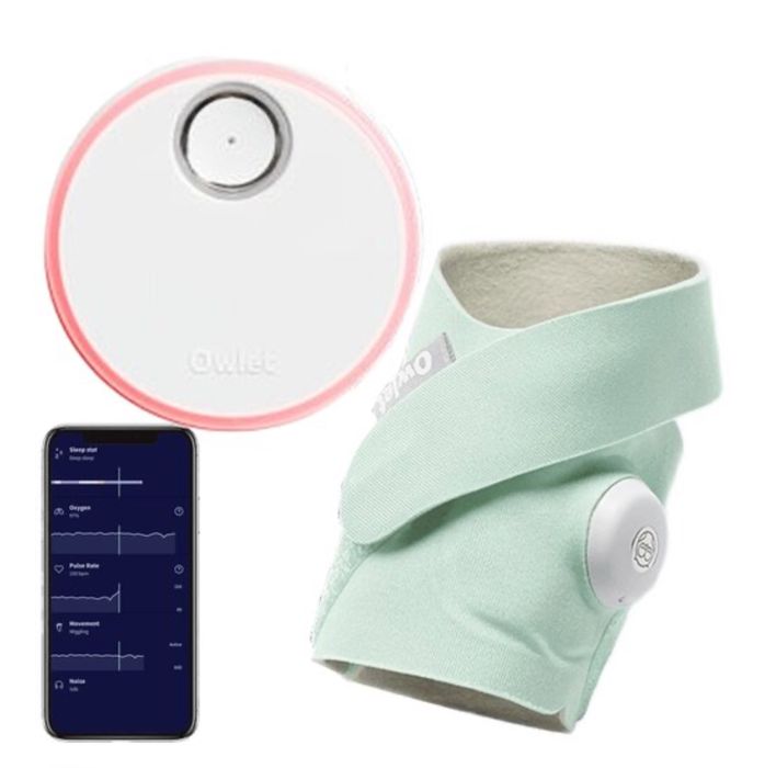 Niania elektroniczna OWLET Dream Sock Monitor oddechowy Miętowy