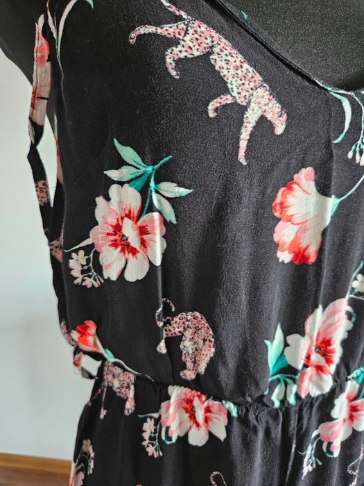 Kombinezon szerokie nogawki S wiskoza