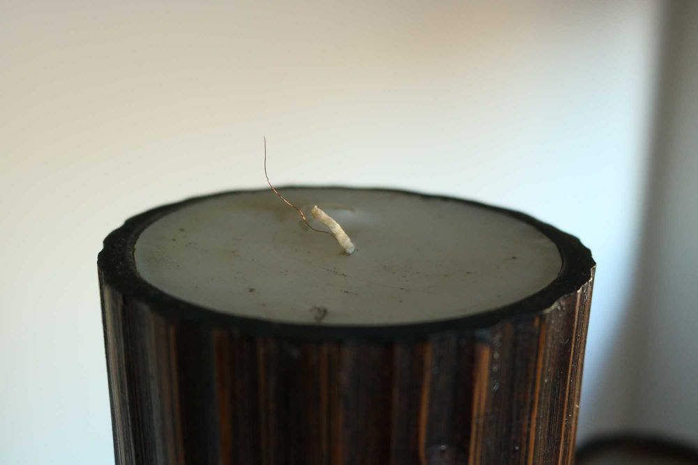Velas altas de decoração