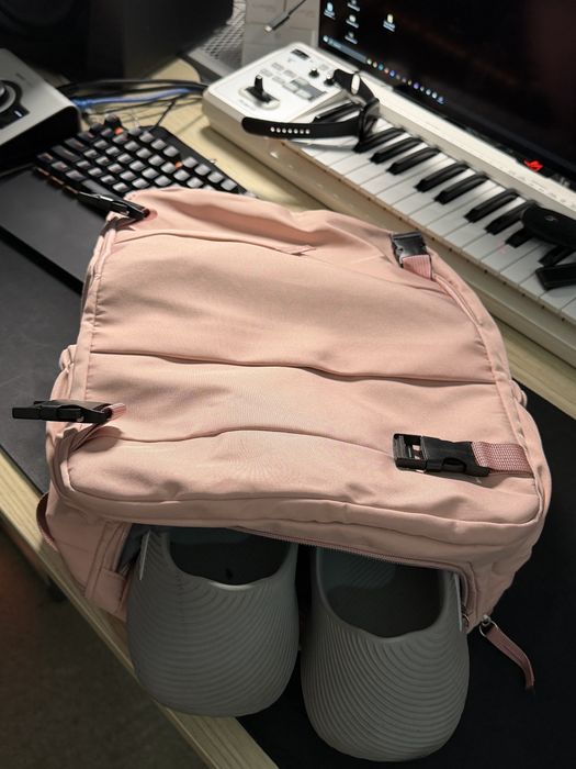Mochila de viagem (Rosa) 44x28x15 (25L)