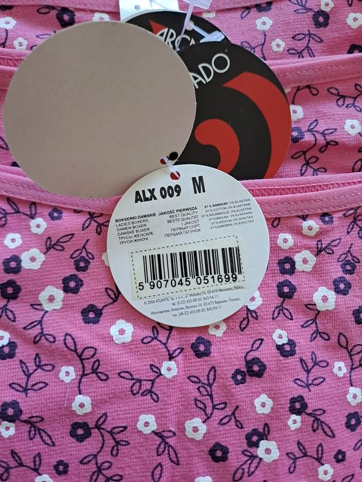 5x Majtki, bokserki damskie Atlantic Arcado, rozmiar M