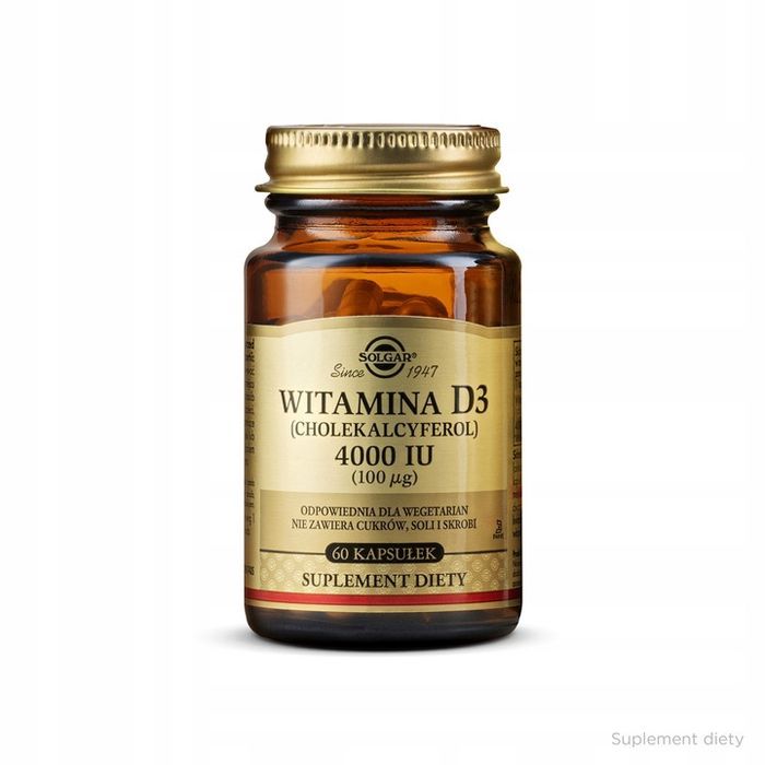 suplement diety solgar witamina d3 4000 iu 60 kapsułek x2
