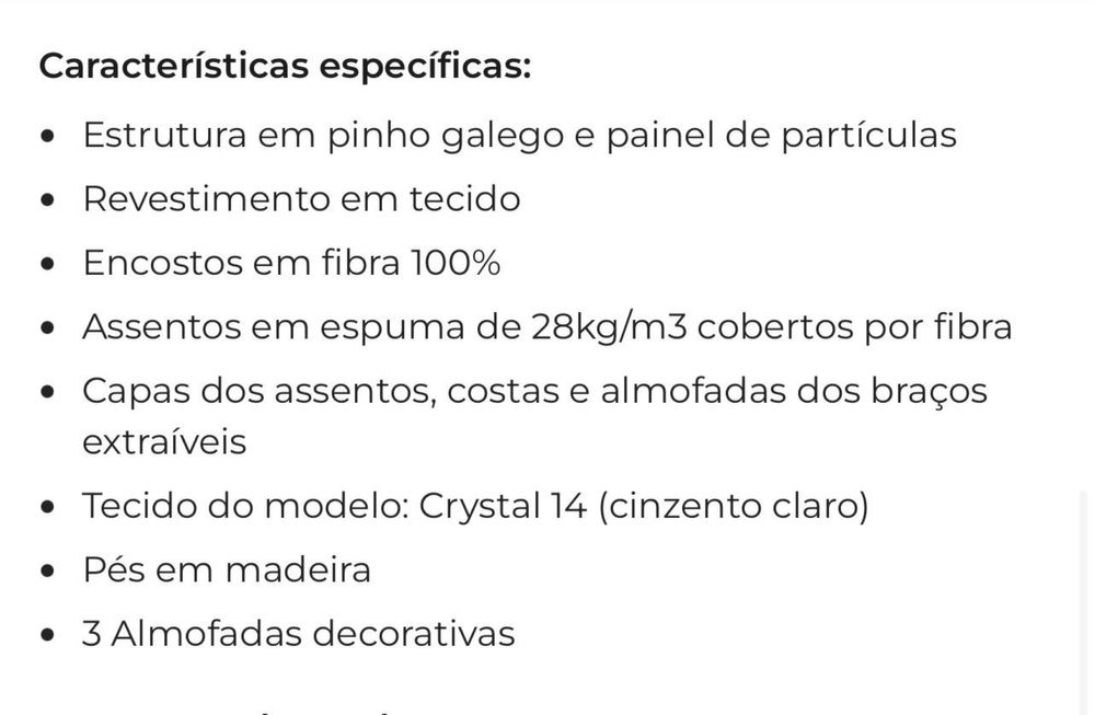 Sofa OHIO loja Homy Casa Impecavel