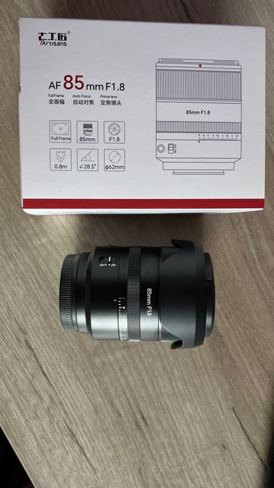Ідеальний, майже новий Обʼєктив 7artisans 85mm f1,8 Sony full frame + фільтри в подарунок