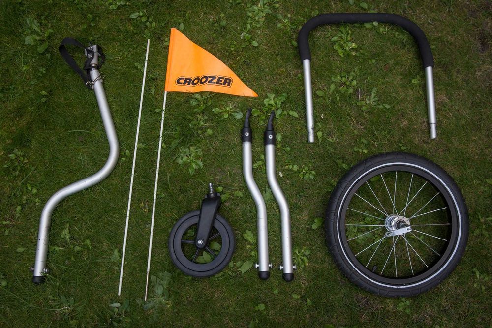 Przyczepka rowerowa croozer kid 1, zestaw 3 w 1