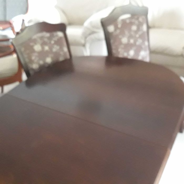 stół dębowy i  4 krzesła