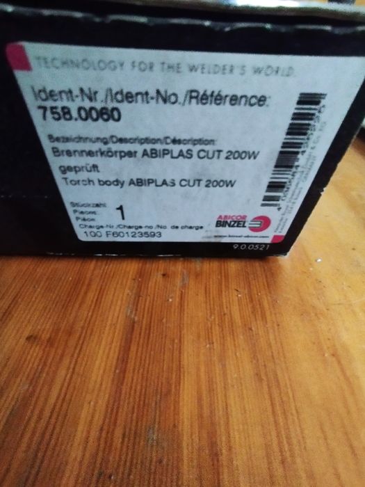 Palnik korpus Plasmy Ozas Esab 150 w