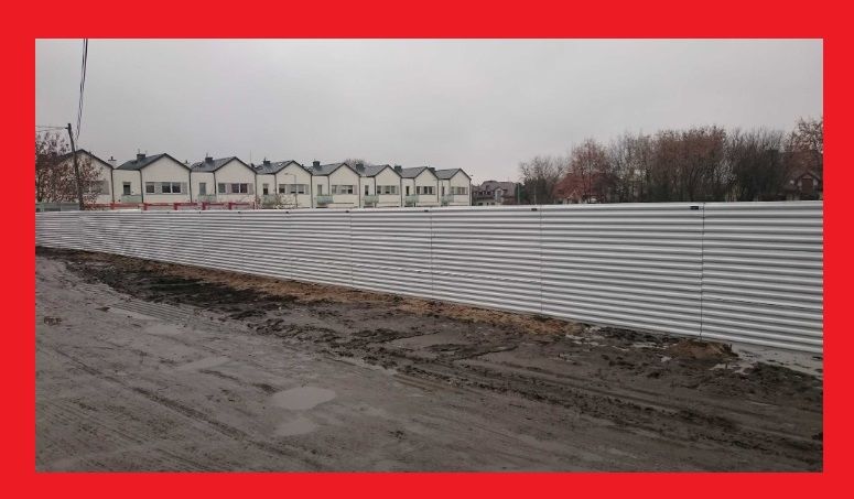 Ogrodzenie działki PEŁNE TRAPEZ budowlane tymczasowe PŁOT PANEL SIATKA