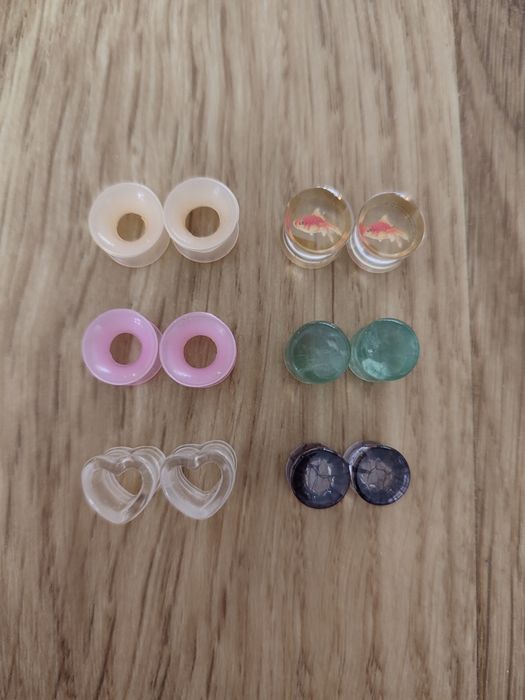 Tunele do uszu 8mm zestaw