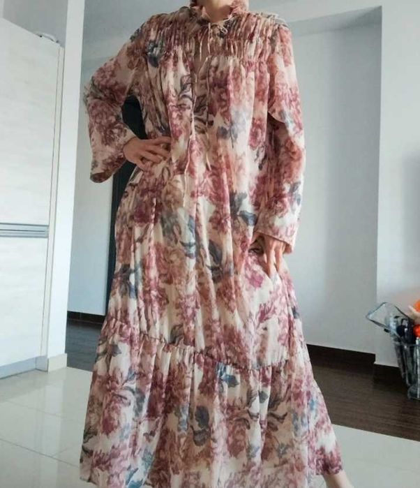 H&M dluga maxi luzna boho oversize sukienka XL/XXL