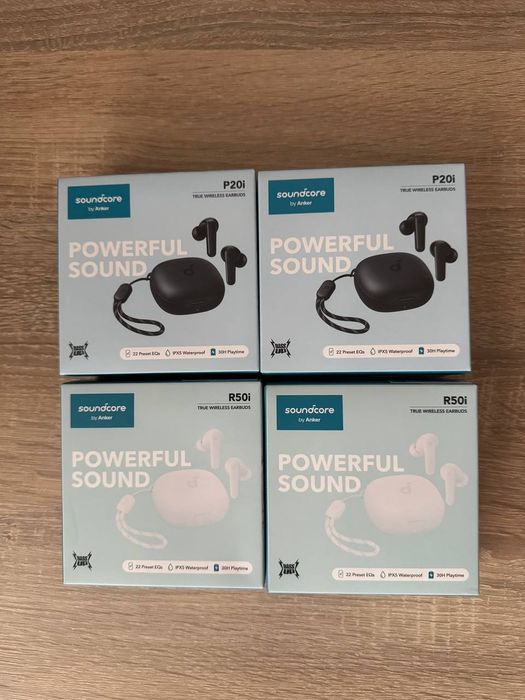 беспроводные TWS наушники Anker SoundCore P20i; P40i; Liberty 4NC; Q30