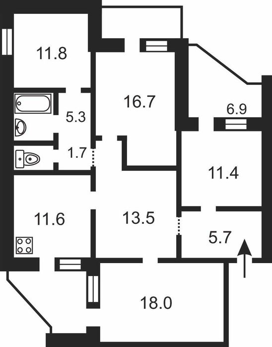 4+-rooms apartment apartment by the address (area 112,5 m²) - Atlanta.ua - photo 19