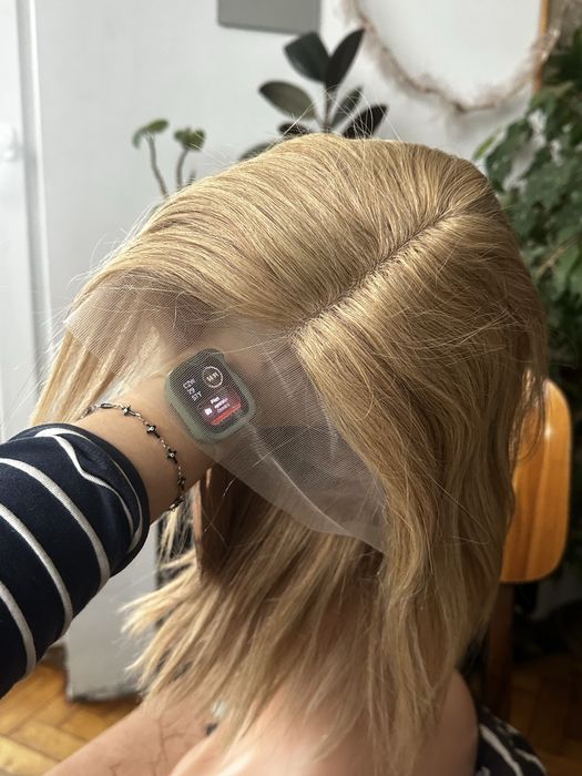 Blond peruka do ramion 100% wlosy naturalne ludzkie