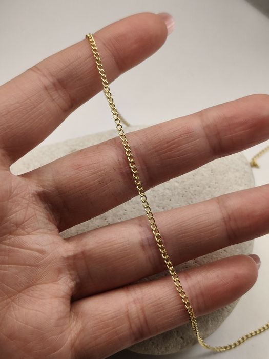 Złoty łańcuszek pancerka 585