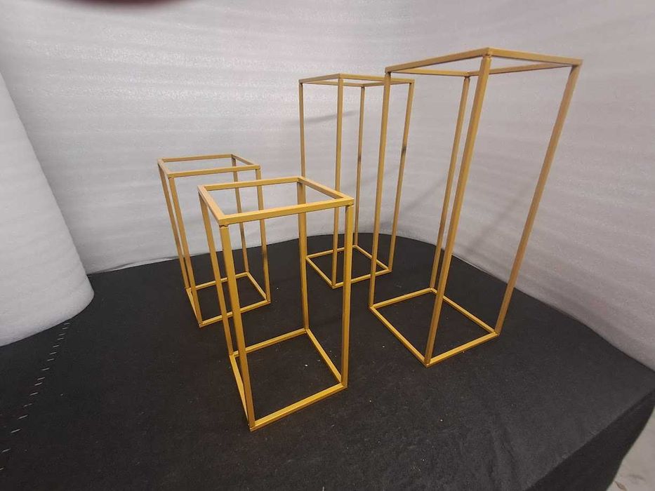 Stojak metalowy złoty profil 10 mm komplet 4 sztuk