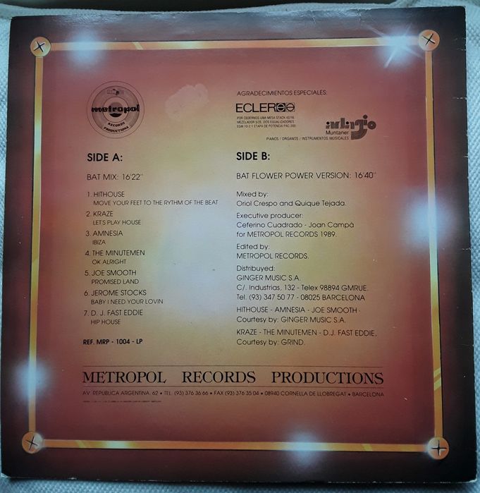 Disco LP em vinil BAT MIX (vários) - Metropol