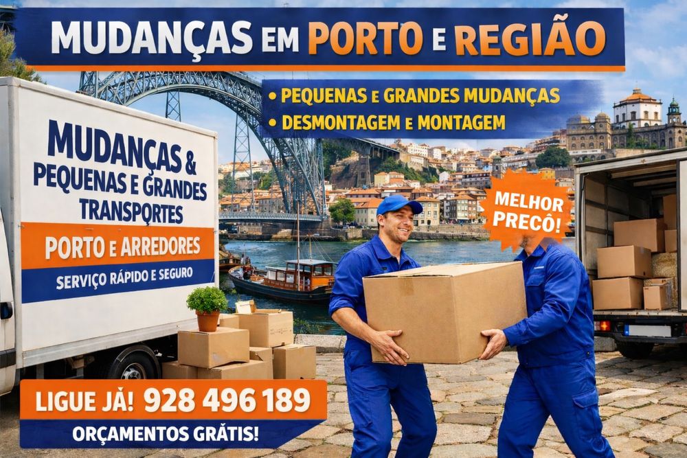 Mudanças e Fretes no Porto e Arredores