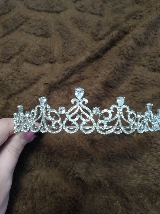 Шикарные украшения для невесты, диадема, серьги, колье