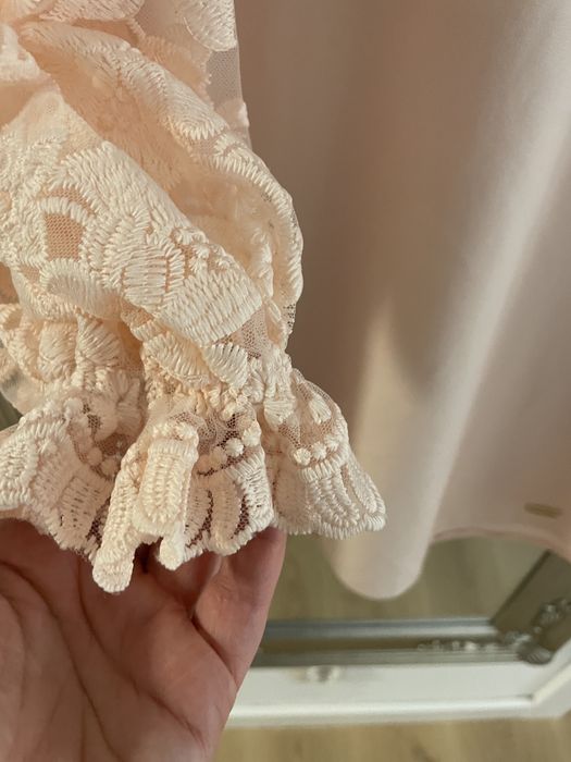 Sukienka mini pudrowa 38/M