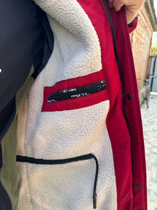 Парка зимняя Multi Club красного цвета теплая куртка мужская