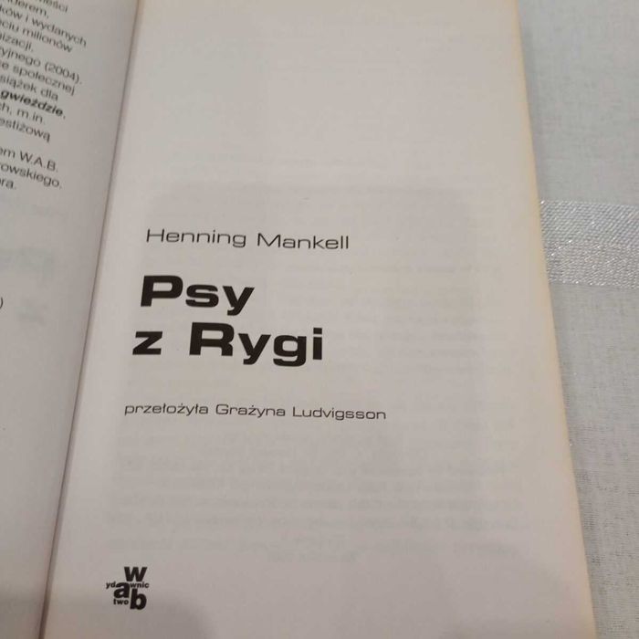 Psy z Rygi. Henning Mankell