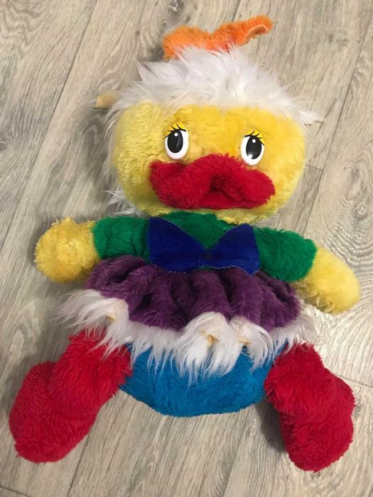 Мягкая игрушка качечка уточка – Модница утенок яркая