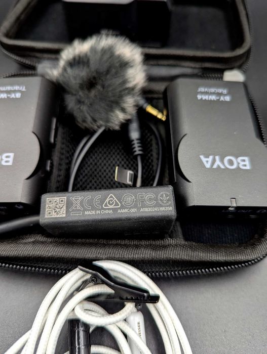 Мікрофонна система Boya BY-WM4  з адаптером для GoPro 3,5 мм.