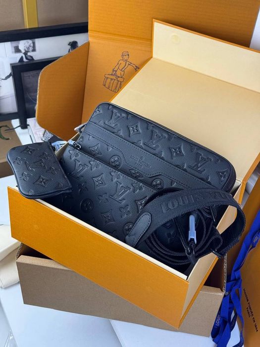 Чоловіча сумка ЛВ Луї Вітон Louis Vuitton слінг шкіряна