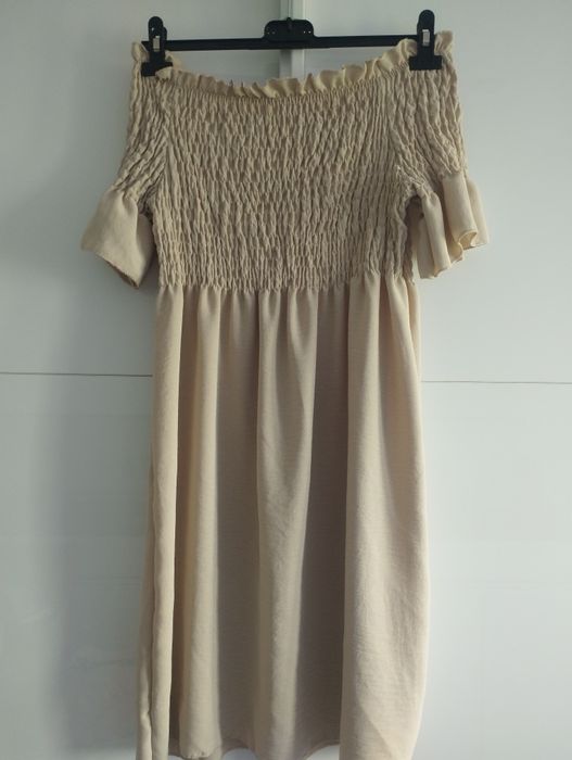 Sukienka beżowa lekka NOWA