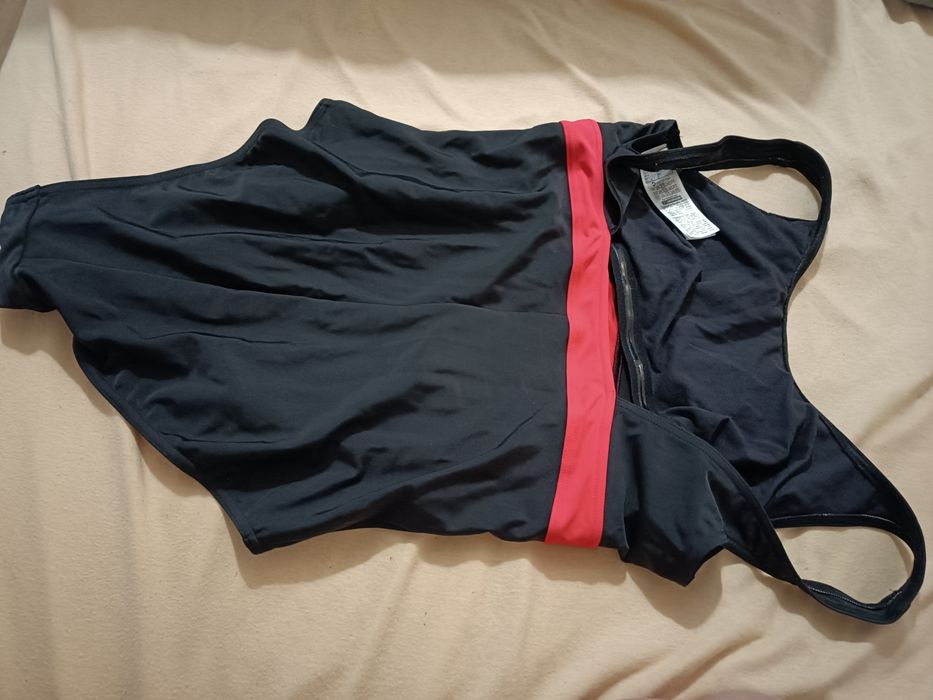 Strój kąpielowy jednoczęściowy ciążowy czarny Decathlon 42/44