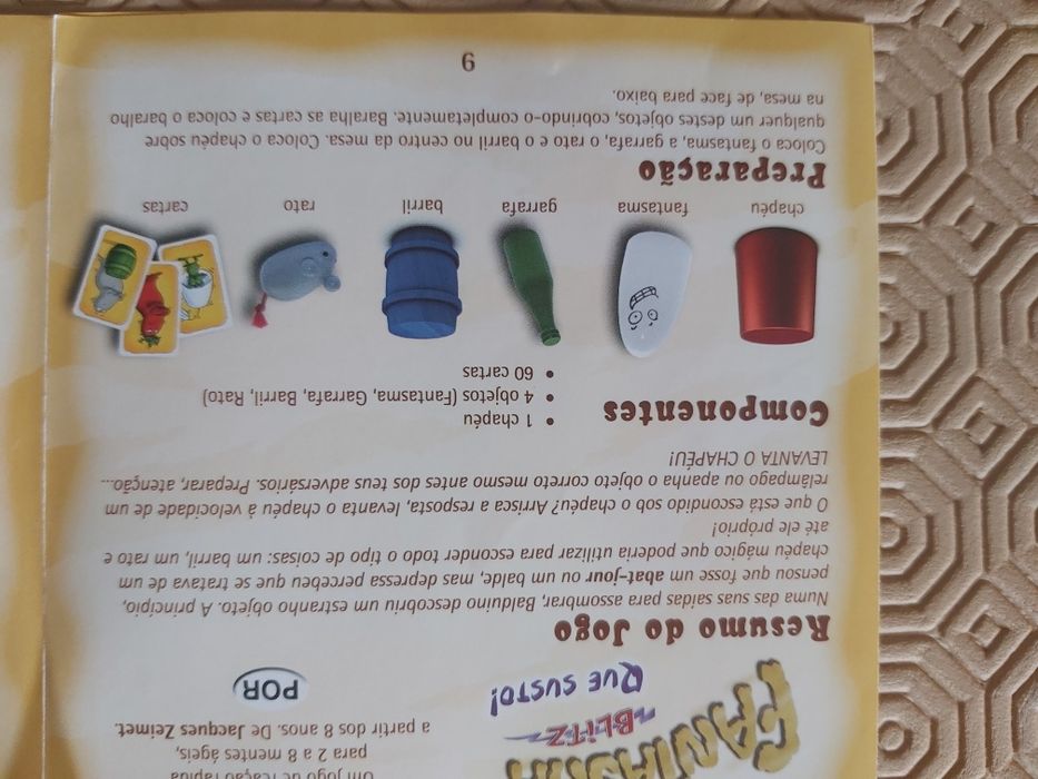 Fantasma Blitz Que Susto Jogo tabuleiro